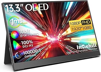 Intehill ポータブルモニター13.3インチ FHD OLED F13NA 13.3